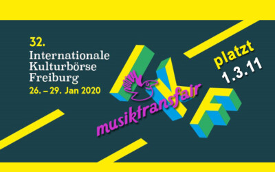 Musiktransfair steht auf die (!) 33.Internationale Kulturbörse in Freiburg 2021!